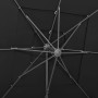 Sombrilla de 4 niveles con poste aluminio negro 250x250 cm de vidaXL, Sombrillas - Ref: Foro24-313826, Precio: 195,56 €, Desc...