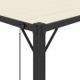 Cenador con techo de lamas tela crema y aluminio 3x3 m de vidaXL, Carpas y cenadores - Ref: Foro24-313924, Precio: 608,39 €, ...