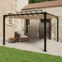 Cenador con techo de lamas tela taupé y aluminio 3x3 m de vidaXL, Carpas y cenadores - Ref: Foro24-313925, Precio: 573,41 €, ...