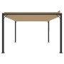 Cenador con techo de lamas tela taupé y aluminio 3x4 m de vidaXL, Carpas y cenadores - Ref: Foro24-313928, Precio: 645,64 €, ...