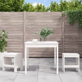Mesa y sillas de jardín 3 piezas madera maciza de pino blanco en Conjuntos de jardín | Comprar online en Foru.es