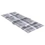 Cojín silla jardín respaldo alto 6 uds cuadros gris 120x50x3 cm de vidaXL, Cojines para sillas y sofás - Ref: Foro24-314130, ...