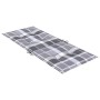 Cojín silla jardín respaldo alto 6 uds cuadros gris 120x50x3 cm de vidaXL, Cojines para sillas y sofás - Ref: Foro24-314130, ...