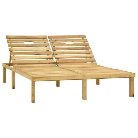 Green impregnated pine wood double lounger by vidaXL, Loungers - Ref: Foro24-315398, Price: 142,51 €, Discount: %