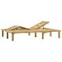 Green impregnated pine wood double lounger by vidaXL, Loungers - Ref: Foro24-315398, Price: 142,51 €, Discount: %