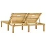 Green impregnated pine wood double lounger by vidaXL, Loungers - Ref: Foro24-315398, Price: 142,51 €, Discount: %