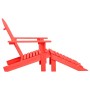 Silla jardín Adirondack con otomana madera maciza de abeto roja de vidaXL, Sillas de jardín - Ref: Foro24-315863, Precio: 102...