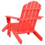 Silla jardín Adirondack con otomana madera maciza de abeto roja de vidaXL, Sillas de jardín - Ref: Foro24-315863, Precio: 102...