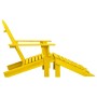 Silla jardín Adirondack y otomana madera maciza abeto amarilla de vidaXL, Sillas de jardín - Ref: Foro24-315864, Precio: 97,4...