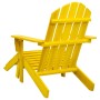 Silla jardín Adirondack y otomana madera maciza abeto amarilla de vidaXL, Sillas de jardín - Ref: Foro24-315864, Precio: 97,4...