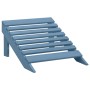 Silla jardín Adirondack con otomana madera maciza de abeto azul de vidaXL, Sillas de jardín - Ref: Foro24-315865, Precio: 109...