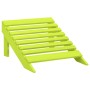 Silla jardín Adirondack con otomana madera maciza abeto verde de vidaXL, Sillas de jardín - Ref: Foro24-315866, Precio: 86,53...