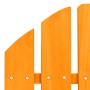 Silla jardín Adirondack con otomana madera maciza abeto naranja de vidaXL, Sillas de jardín - Ref: Foro24-315868, Precio: 106...