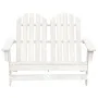 Silla Adirondack de jardín 2 plazas madera de abeto blanco de vidaXL, Sillas de jardín - Ref: Foro24-315899, Precio: 115,52 €...