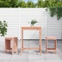 Mesa y sillas de jardín 3 pzas madera maciza Douglas en Conjuntos de jardín | Comprar online en Foru.es