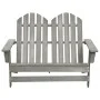 Silla Adirondack de jardín 2 plazas madera maciza abeto gris de vidaXL, Sillas de jardín - Ref: Foro24-315900, Precio: 115,13...