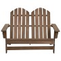 Silla Adirondack de jardín 2 plazas madera maciza abeto marrón de vidaXL, Sillas de jardín - Ref: Foro24-315901, Precio: 131,...