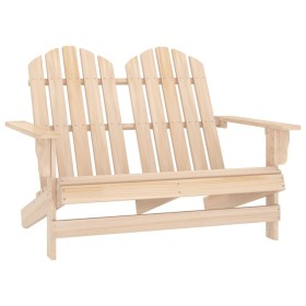 Silla Adirondack de jardín 2 plazas madera maciza de abeto de vidaXL, Sillas de jardín - Ref: Foro24-315902, Precio: 120,00 €...