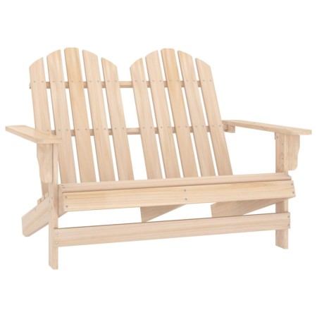 Silla Adirondack de jardín 2 plazas madera maciza de abeto de vidaXL, Sillas de jardín - Ref: Foro24-315902, Precio: 120,00 €...