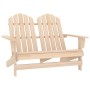 Silla Adirondack de jardín 2 plazas madera maciza de abeto de vidaXL, Sillas de jardín - Ref: Foro24-315902, Precio: 120,00 €...