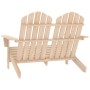 Silla Adirondack de jardín 2 plazas madera maciza de abeto de vidaXL, Sillas de jardín - Ref: Foro24-315902, Precio: 120,00 €...