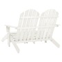 Silla Adirondack de jardín 2 plazas madera maciza abeto blanco de vidaXL, Sillas de jardín - Ref: Foro24-315909, Precio: 132,...