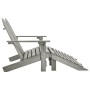 Silla Adirondack de jardín 2 plazas madera de abeto gris de vidaXL, Sillas de jardín - Ref: Foro24-315910, Precio: 137,44 €, ...