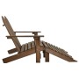 Silla Adirondack de jardín 2 plazas madera de abeto marrón de vidaXL, Sillas de jardín - Ref: Foro24-315911, Precio: 142,97 €...