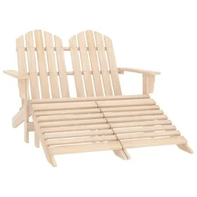Silla Adirondack de jardín 2 plazas madera de abeto de vidaXL, Sillas de jardín - Ref: Foro24-315912, Precio: 122,40 €, Descu...