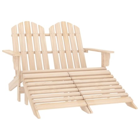 Silla Adirondack de jardín 2 plazas madera de abeto de vidaXL, Sillas de jardín - Ref: Foro24-315912, Precio: 124,18 €, Descu...
