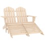 Silla Adirondack de jardín 2 plazas madera de abeto de vidaXL, Sillas de jardín - Ref: Foro24-315912, Precio: 124,18 €, Descu...