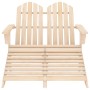 Silla Adirondack de jardín 2 plazas madera de abeto de vidaXL, Sillas de jardín - Ref: Foro24-315912, Precio: 124,18 €, Descu...