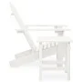 Silla con otomana y mesa jardín Adirondack macizo abeto blanco de vidaXL, Conjuntos de jardín - Ref: Foro24-315919, Precio: 7...