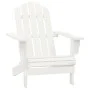 Silla con otomana y mesa jardín Adirondack macizo abeto blanco de vidaXL, Conjuntos de jardín - Ref: Foro24-315919, Precio: 7...