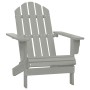 Silla con otomana y mesa jardín Adirondack abeto macizo gris de vidaXL, Conjuntos de jardín - Ref: Foro24-315920, Precio: 79,...