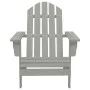 Adirondack chair with ottoman and garden table solid gray spruce by vidaXL, Garden sets - Ref: Foro24-315920, Price: 78,44 €,...