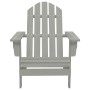 Silla con otomana y mesa jardín Adirondack abeto macizo gris de vidaXL, Conjuntos de jardín - Ref: Foro24-315920, Precio: 79,...