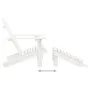 Adirondack chair with ottoman and garden table solid white spruce by vidaXL, Garden sets - Ref: Foro24-315929, Price: 90,01 €...