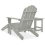 Silla con otomana y mesa jardín Adirondack macizo abeto gris de vidaXL, Conjuntos de jardín - Ref: Foro24-315930, Precio: 89,...