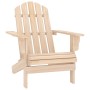 Silla Adirondack de jardín con otomana y mesa macizo abeto rosa de vidaXL, Conjuntos de jardín - Ref: Foro24-315932, Precio: ...