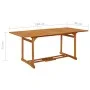 Mesa de comedor jardín 180x90x75 cm madera maciza de acacia de vidaXL, Mesas de jardín - Ref: Foro24-315945, Precio: 204,42 €...