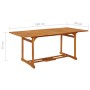 Mesa de comedor jardín 180x90x75 cm madera maciza de acacia de vidaXL, Mesas de jardín - Ref: Foro24-315945, Precio: 214,75 €...