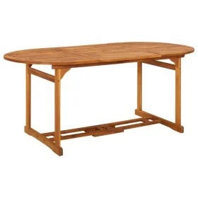 Mesa de comedor jardín 180x90x75 cm madera maciza de acacia de vidaXL, Mesas de jardín - Ref: Foro24-315948, Precio: 221,12 €...