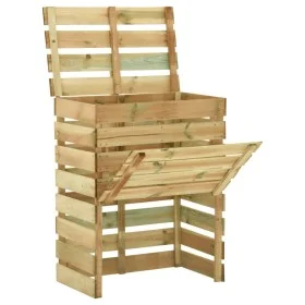 Impregnated pine wood slat composter 80x50x100 cm by vidaXL, Composters - Ref: Foro24-316062, Price: 70,06 €, Discount: %