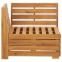 Muebles de jardín 2 piezas con cojines madera maciza de acacia de vidaXL, Sofás modulares de exterior - Ref: Foro24-316087, P...