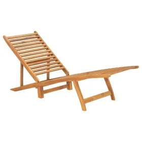 Solid teak wood sun lounger by vidaXL, Loungers - Ref: Foro24-316151, Price: 103,58 €, Discount: %