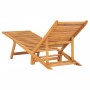 Tumbona de madera maciza de teca de vidaXL, Tumbonas - Ref: Foro24-316151, Precio: 104,58 €, Descuento: %