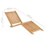 Sonnenliege aus massivem Teakholz von vidaXL, Liegen - Ref: Foro24-316152, Preis: 92,24 €, Rabatt: %