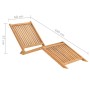 Tumbona de madera maciza de teca de vidaXL, Tumbonas - Ref: Foro24-316152, Precio: 92,90 €, Descuento: %