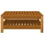 3-teilige Gartenmöbel mit dunkelgrauen Akazienholzkissen von vidaXL, Modulare Sofas für den Außenbereich - Ref: Foro24-316280...